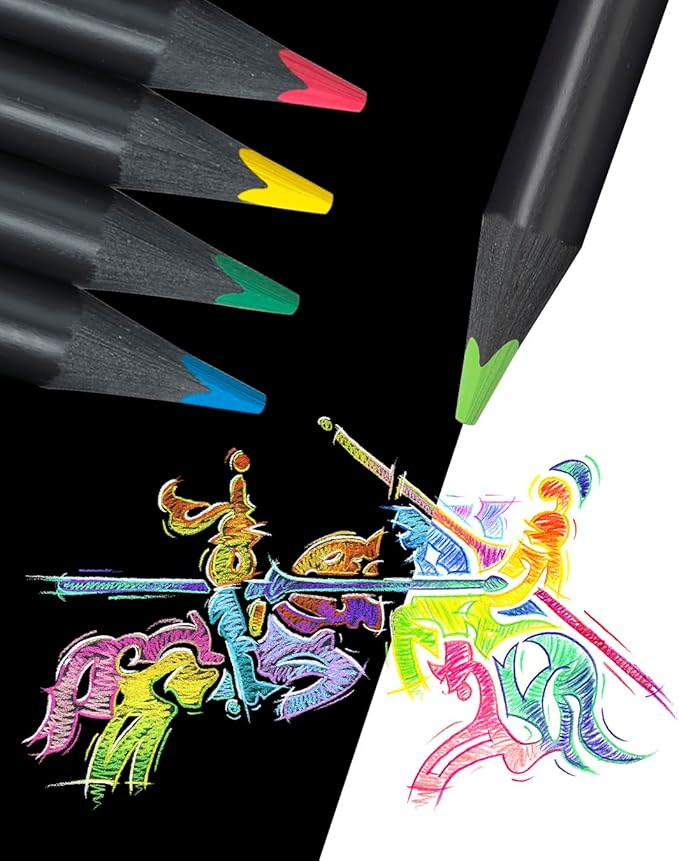 Faber-Castell Black Edition Colored Pencils: 24 Classic