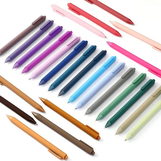 50 Pcs Ballpoint Pens Bulk Retractable Writing 1. 0 mm Black Ink Cute Pens Smooth Writing Color Fancy Gift for Teacher Student Employee Office School Home Baby Shower Supplies (Morandi)