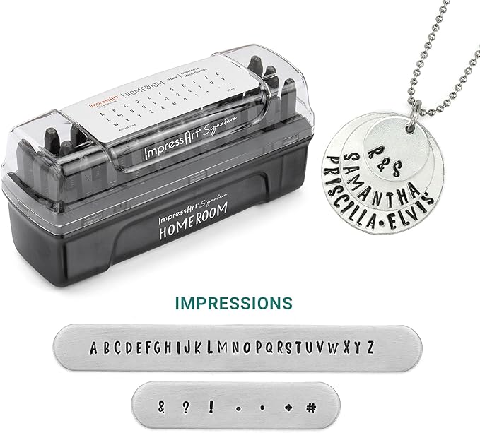 ImpressArt - Homeroom Metal Stamping Kit and Bracelet Making Kit, All Tools & Supplies for Hand Stamping Craft Projects, DIY Jewelry Making & Keepsakes