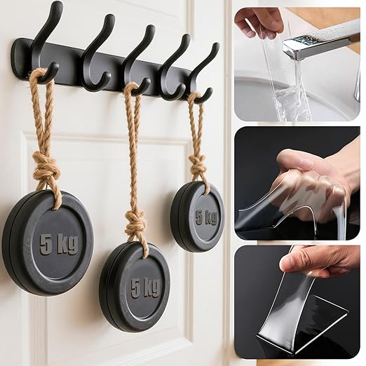 2In x 10Ft Heavy Duty Double Sided Tape, Removable Nano Tape, Transparent Multipurpose Mounting Tape for Home and Office