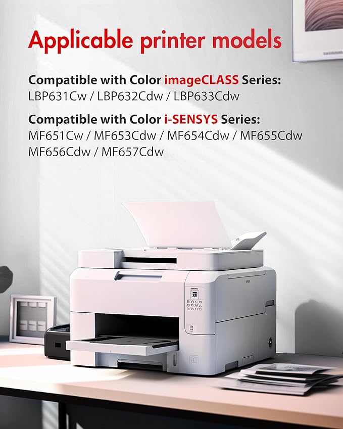 067H 067 Toner Cartridge Set - MF656Cdw MF654Cdw Toner Replacement for Canon 067 067H, for Canon MF656cdw Toner Cartridges, for Color ImageClass MF656Cdw LBP632Cdw MF654Cdw MF653Cdw LBP633Cdw (4 Pack)