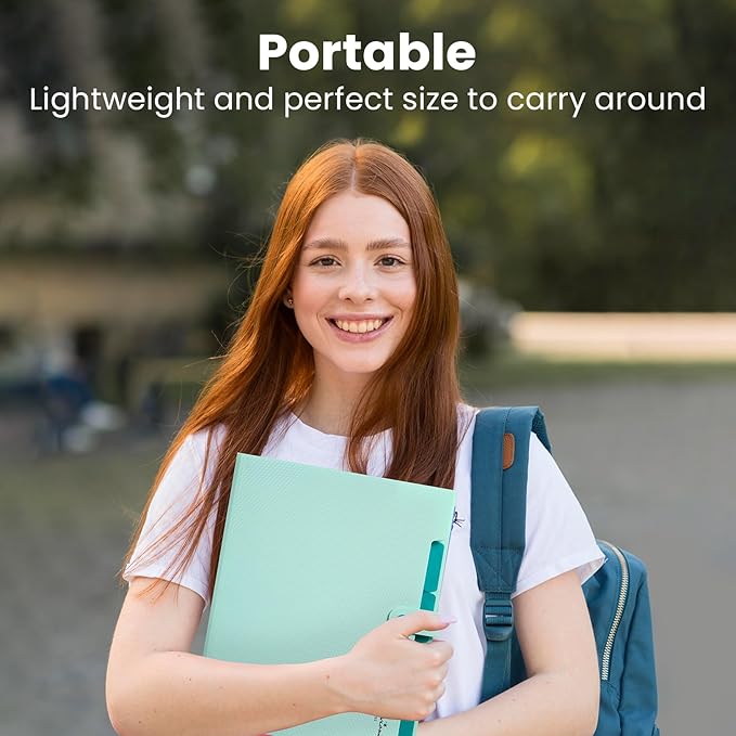 Sooez Accordion File Organizer, Letter Size Expanding File Folder with Labels, 5 Pocket Folders for Documents, Portable Paper Bill Receipt Organizer for Home School Office Supplies, White