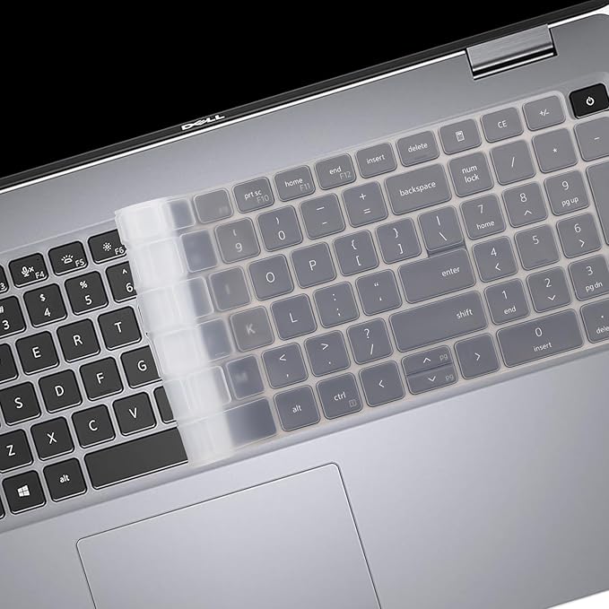 Keyboard Cover for Dell Latitude 3540 3550 5520 55215530 5531 5540 5550 & Precision 3590 3591 3580 3581 3560 3570 3561 3571 Laptop, Dell Latitude 15.6 inch 2025 2024 2023 2022 Keyboard Skin-Clear
