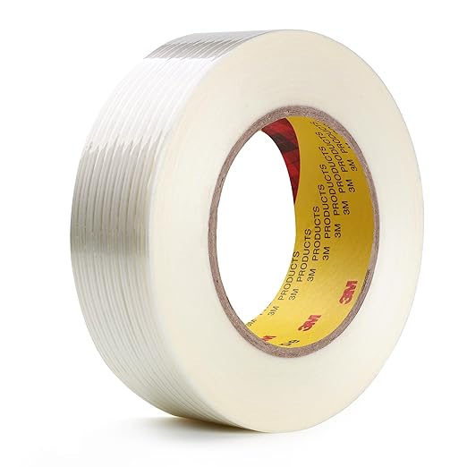 8915 Packing Tape Heavy Duty 1.18in x 60yd, Clear Filament Strapping Tape for Heavy Packing, Shipping & Moving, Reinforced Fiberglass Packing Tape for Boxes Packing