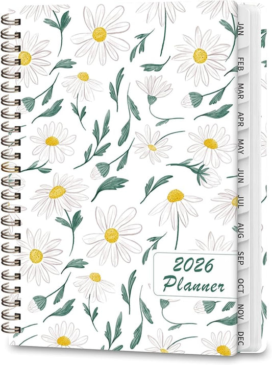 2026 Planner, Weekly and Monthly Calendar Agenda Book, Jan 2026 - Dec 2026, Hardcover Planning Academic Planner for Office School Supplies and Desk Accessories - Letter Size (8.5'' x 11'')
