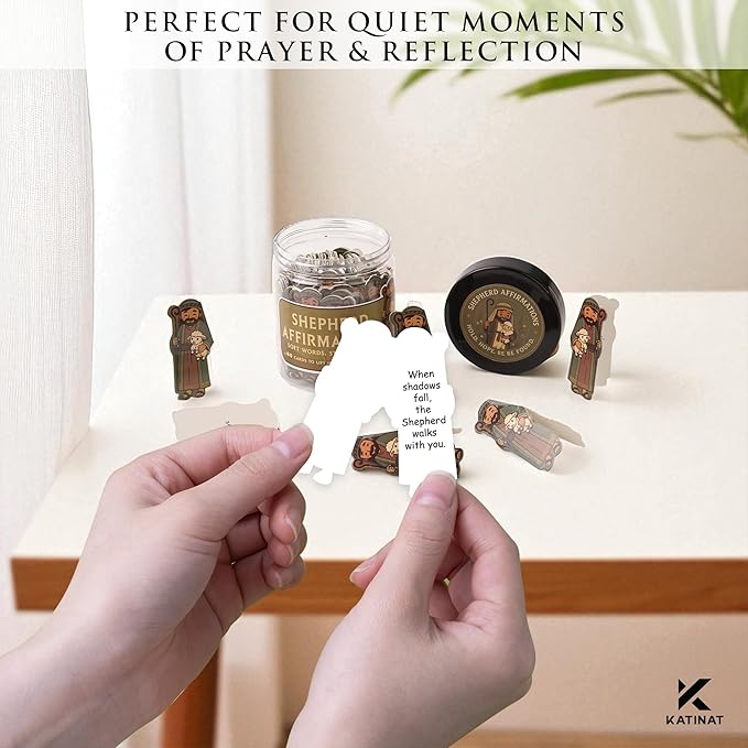 Shepherd Affirmations Jar- Faith & Encouragement Notes, Christian Gifts for Men & Women, Pastor Appreciation Gifts for Men, Pastor Wife Appreciation Gift, Christmas Gift