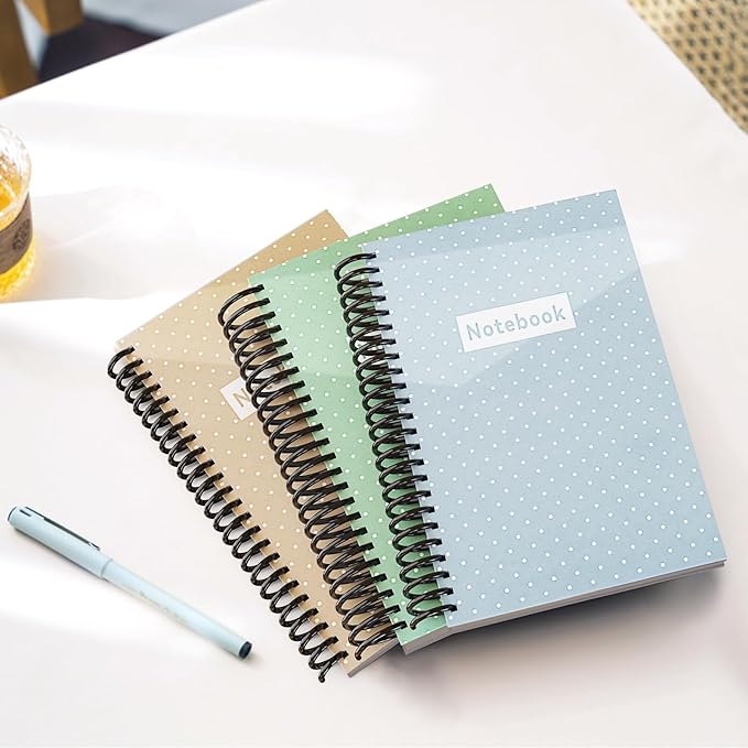 MAKEASY 100 Pack Plastic Spiral Binding Coils, 1/4"(6mm), 30 Sheet Capacity, 4:1 Pitch Black Binding Spirals for Home School and Office use