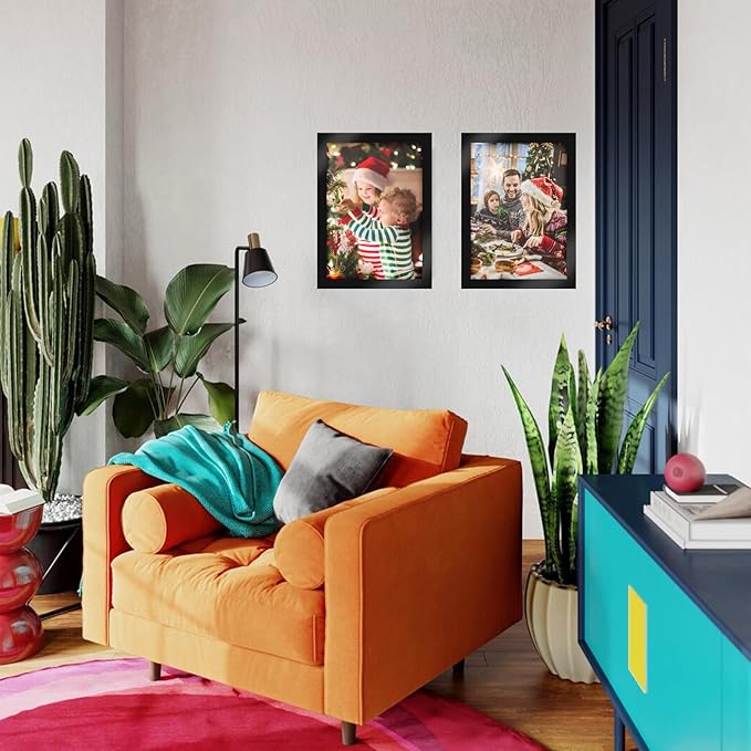 12PCS Magnetic Signs Holder 8.5 x 11, Self Adhesive Wall Mount Magnetic Picture Frames, Business Sign Holder Paper Holder with Strong Magnetic Border, Magnetic Frame for Wall Window Office