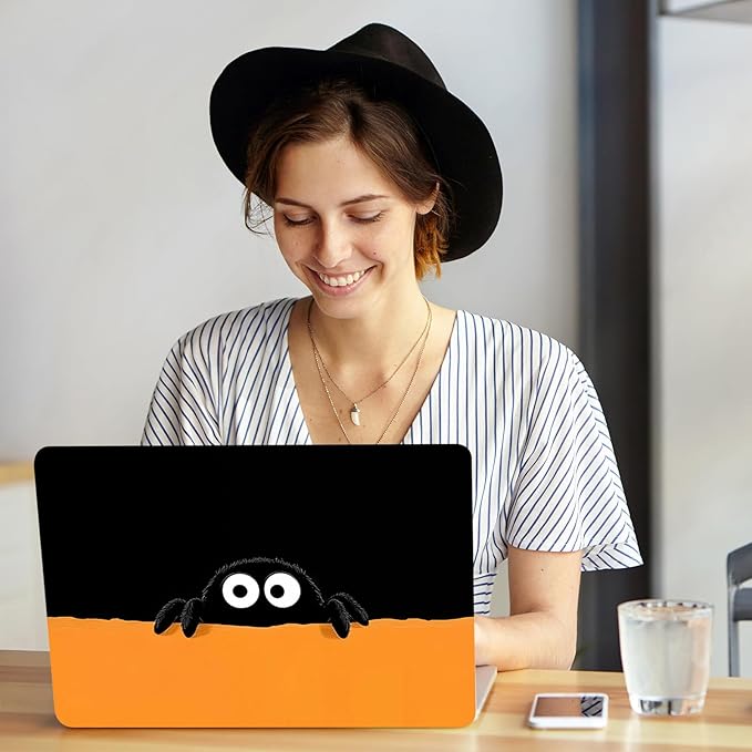 Cute Animal Print Case for MacBook Air 13.6 inch 2022-2025 M4 A3240 M3 A3113 M2 A2681,for Mac Air13 M4 Pattern Plastic Clear Hard Shell&Keyboard Cover for MacBook Air13.6 Case,Abstract Spider