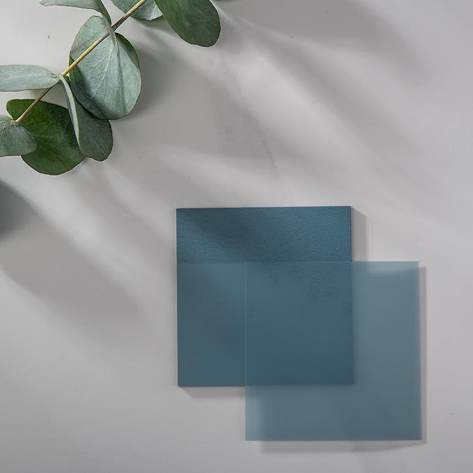 DiverseBee 50 Sheets Pastel Transparent Sticky Notes, 3x3” Clear Sticky Tabs, Translucent Page Flags Book Markers Stickers, Planner Accessories, Bible Journaling Study Office School Supplies (Mist)