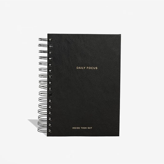 INSIDE THEN OUT 2023 Daily Focus Planner - 6 Month Undated Planner for Productivity, Goal Setting, Intention - Monthly, Weekly, Daily Task Pages - Simple & Minimalistic - Motivation Gift for Women Men