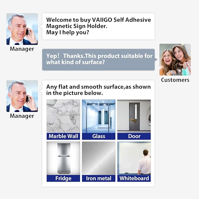 11"x 17" Self Adhesive Magnetic Sign Holder, Double Sided Window Magnetic Display Frame with Clear PVC and Strong Magnetic for Office/Store/Door/Glass/Refrigerator Display Frame(Black, 5Pack)