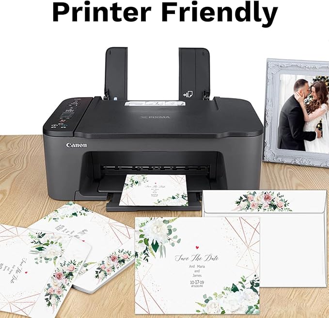 White A7 Envelopes Self Seal 1000 Pack, Goefun Printable 5x7 Envelopes for Invitations, Weddings, Baby Showers, Photos, Postcards, Greeting Cards, Mailing, Graduations