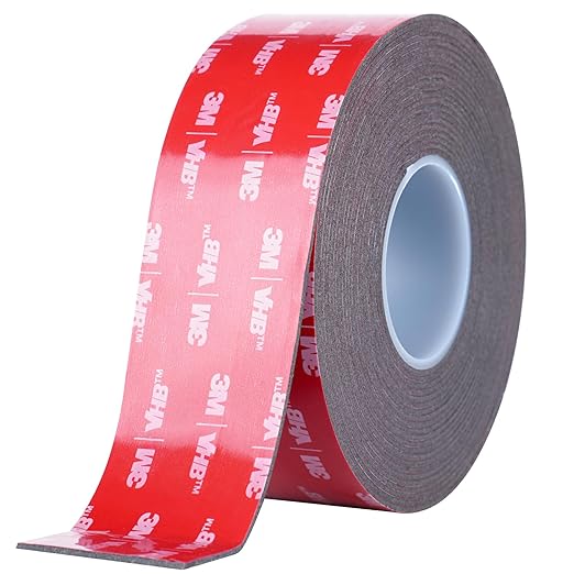 Double Sided Adhesive Tape Heavy Duty, Waterproof mounting Foam Tape, 16.5FT Length, 1.18IN Width, High Temperature Resistant Adhesive Tape for car, Household, Office or Parties, LED Strips