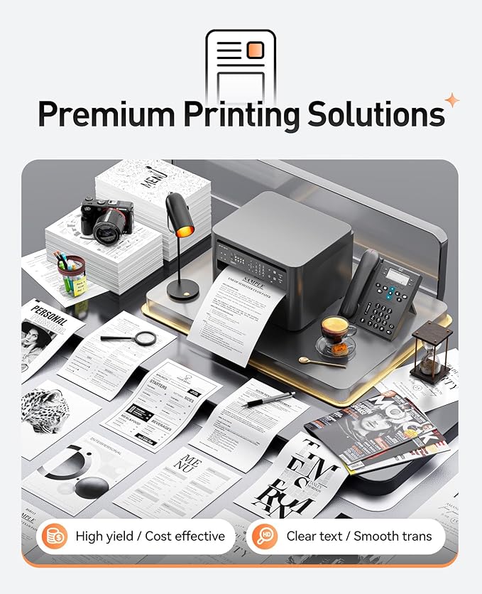 TN540 Toner Cartridge Black 1-Pack High Yield Replacement for Brother TN-540 Compatible with Brother DCP-8040 8045D 8045DN HL-5130 5140 HL-5150DLT HL-5170N MFC-8120 MFC-8440 MFC-8640D MFC-8840 Printer