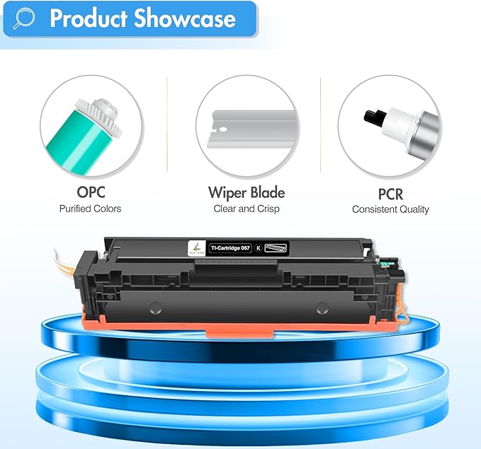 067 Toner Cartridge Set 067H MF656Cdw MF654Cdw Compatible for Canon 067 Color ImageCLASS LBP632Cdw LBP633Cdw MF653Cdw Printer High Yield Ink 4 Pack