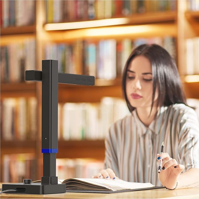 CZUR Shine Ultra Smart Portable Document Scanner, Thin Book Scanner with OCR, USB Document Camera for Desktop/Laptop, Capture Size A3, Compatible with Windows & Mac OS (Not for Android & iOS)