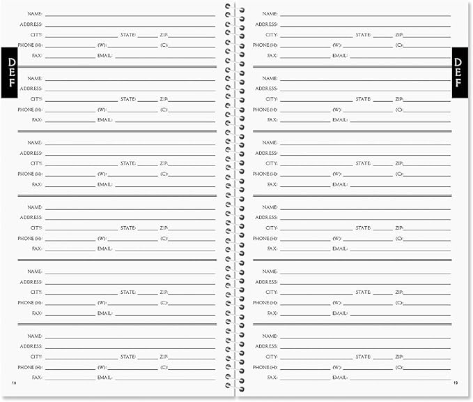 Current Farmhouse Bolls Address Book - 94 Pages; Small 5" x 8-1/2" Size for Purse or Office, Spiral Bound Soft Cover Organizer for Contacts, Addresses, Email, & Phone Numbers + 50 Replacement Stickers