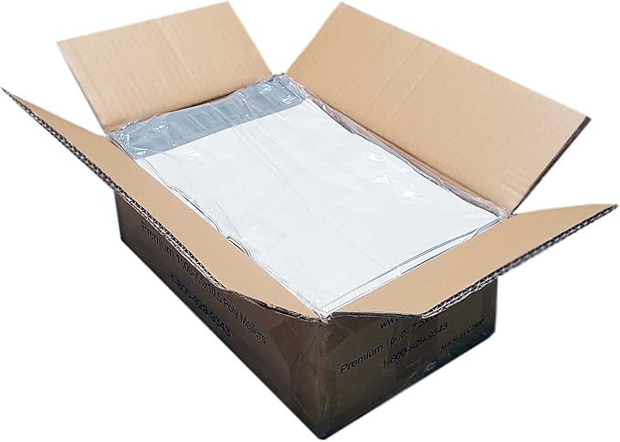 iMBAPrice 1000 - 7.5x10.5 Premium Matte Finish White Poly Mailers Envelopes Bags (iMBA-2PM-1000)