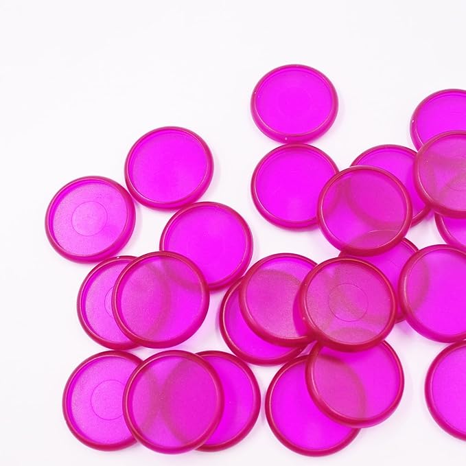 100pcs Discbound Notebook Discs DIY Planner Accessoriesfits for Tul,Levenger,Arc,Happy Planner,Talia(Transparent Purple,1.26 inch/32mm)