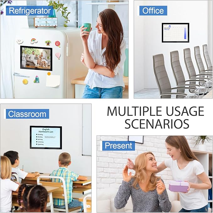 Magnetic Sign Holder 8.5 x 11, 20 PCS Self Adhesive Picture Frame, Wall Window Office Door Fridge Plastic Sheet Protector Sleeve Display for Document Paper Poster Flyer Photo Notice