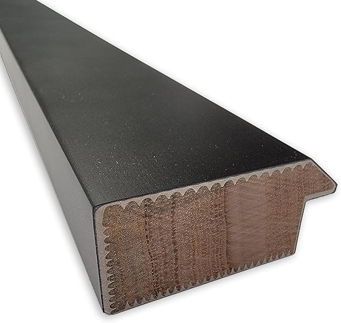 Amanti Art Natural Cork Board for Wall, 15x33 Vision Board with Black Wood Frame, Medium Corkboard Office Decor for Home Organization, Casual Corkboard Pinboard to display items for home organization