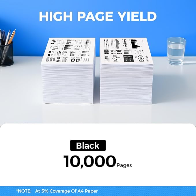 KingKJ B2375 High Yield Black Toner Cartridge 1-Pack Replacement for Dell C7D6F NWYPG C7D6 8PTH4 593-BBBI 593-BBBJ Toner Compatible for Dell B2375 B2375dnf B2375dfw Laser Printer Ink All-in-One Copier