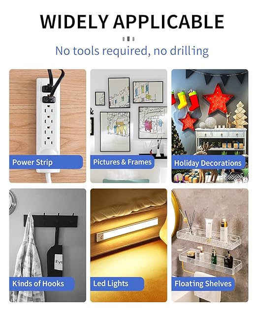 Double Sided Tape Strong Adhesive, Super Stick Large Tape Heavy Duty Mounting (20Ft x 1.2In), No Damage Wall Adhesive Clear Removable, Nano Decor Poster Tape