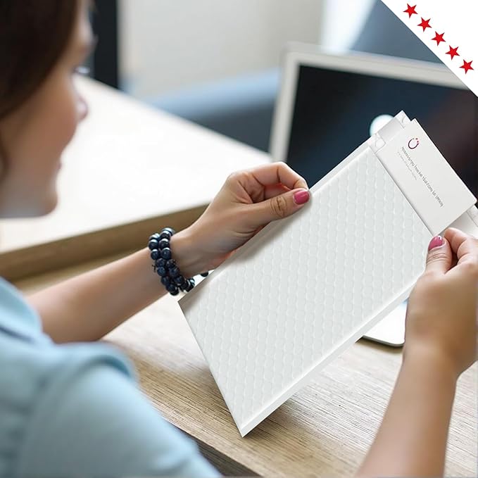 A&A 6"X9" Heavy-Duty Bubble Wrap Envelope Mailers with Sel Seal for Book Phone Pad Makeup to Moving and Storage Cushioning Made in US 50 Pcs