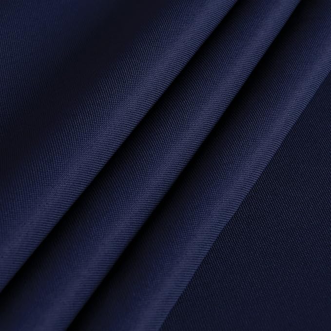 sancua Rectangle Tablecloth - 70 x 90 Inch - Stain and Wrinkle Resistant Washable Polyester Table Cloth, Decorative Fabric Table Cover for Dining Tables, Buffet Parties and Camping, Navy