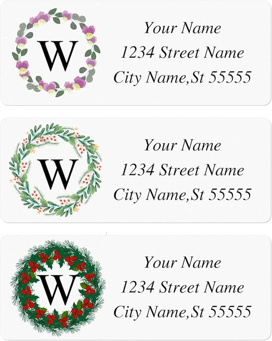 Return Address Labels - Personalized Address Labels, Custom Address Labels Colorful Patterns, Can Be Used for Box, Paper, Plastic, Glass, Metal (2.6x1 Inch)