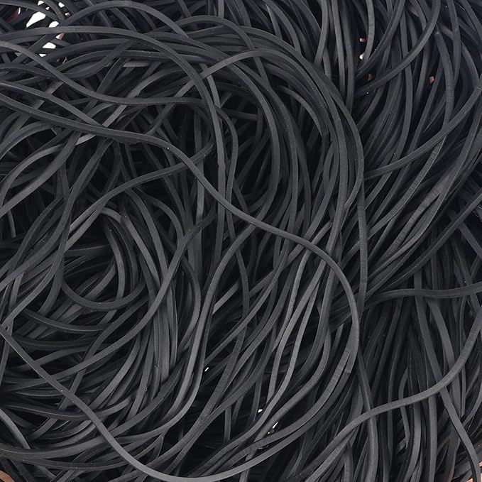 Rubber Bands Garbage Can Bands Elastic Large Size #117A 250Pcs Trash Can Rubber Bands Black Elastics Bands 7inch For Office Supplies Home