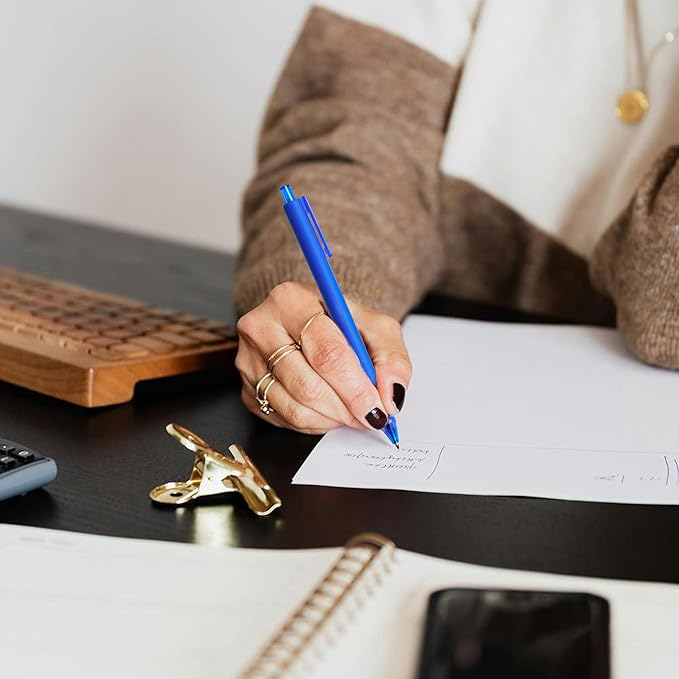 CRYLLIS Pens Bulk, 100Pack Black Pens,Black Ink Ballpoint Pens for Smooth Writing,No Smear,Office Supplies,Back to School Gifts,School Teacher,1.0mm