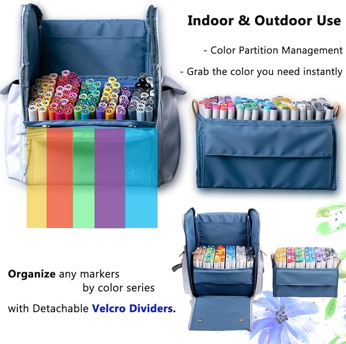 Togood Ultra-Large Storage Marker Pens Backpack, Shoulder Bag for Pens. Up to 300pcs pens