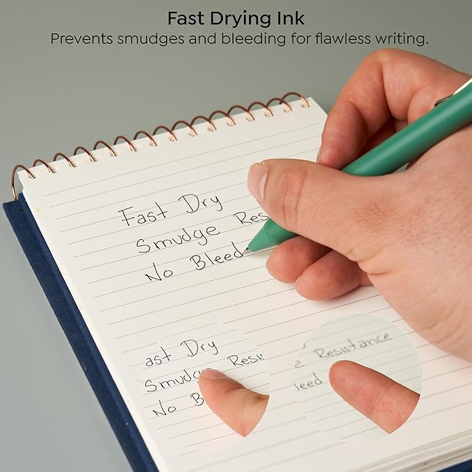 BLIEVE - Gel Pens Black Ink, Matte Finish, Smooth Writing, No Bleed - For Journaling, Bible Notes, Drawing - Cute School Supplies, 8 Pack (Terracotta, Black Ink)