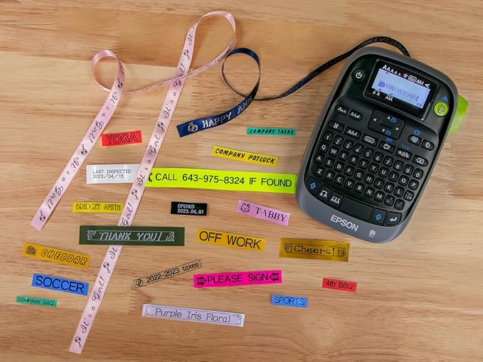 LABELWORKS Epson LW-PX300VP Industrial Label Maker Complete Kit - with Accessories, Sticker Labels, Magnetic Tape Compatible, Only Uses 203 & 205 Shrink Tube Tapes, Portable Handheld Printer