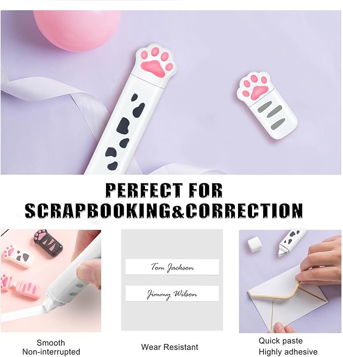Cute School Supplies, Cute Stationary,Birthday Party Favors Set,Including Pencil Sharpener,Eraser, Correction Tape, Ruler, Mini Scissors,Utility Knife, for Cute School Supplies