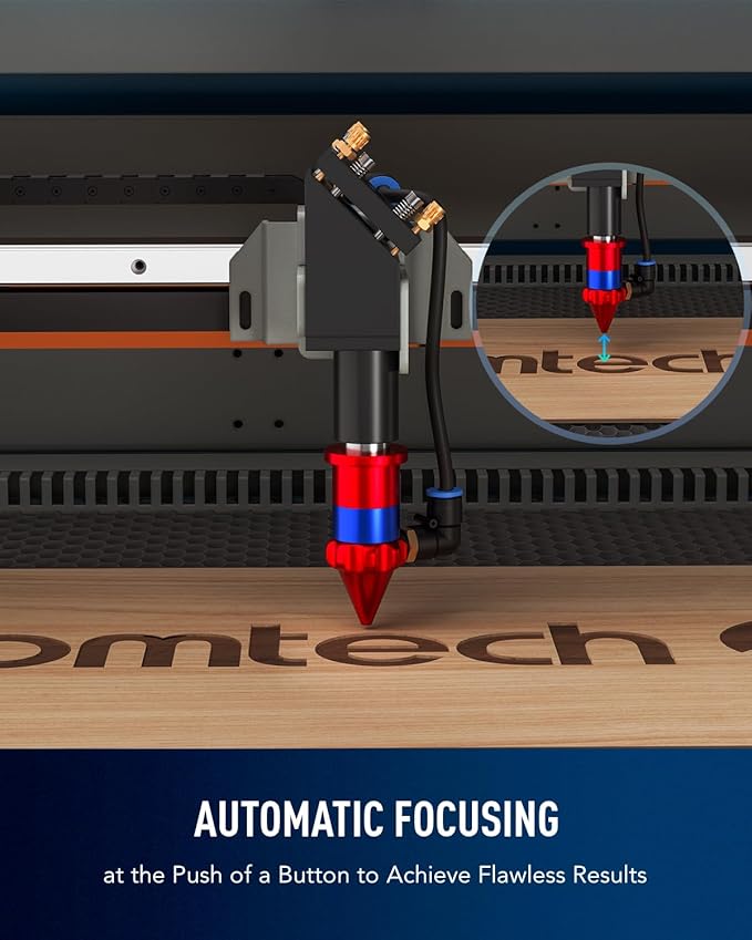 OMTech 90W CO2 Laser Engraver with LightBurn, 20x28 Inch Laser Engraving Cutting Machine with Autofocus Autolift 4 Way Pass Air Assist Water Pump, Commercial Laser Cutter for Wood Glass Acrylic More