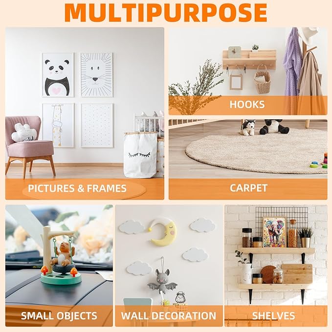 Deli Double Sided Tape Heavy Duty, Nano Tape, Double Sided Mounting Tape, Clear Adhesive Tape for Hanging Picture, Poster, Carpet, Photo Deco, 30 Feet