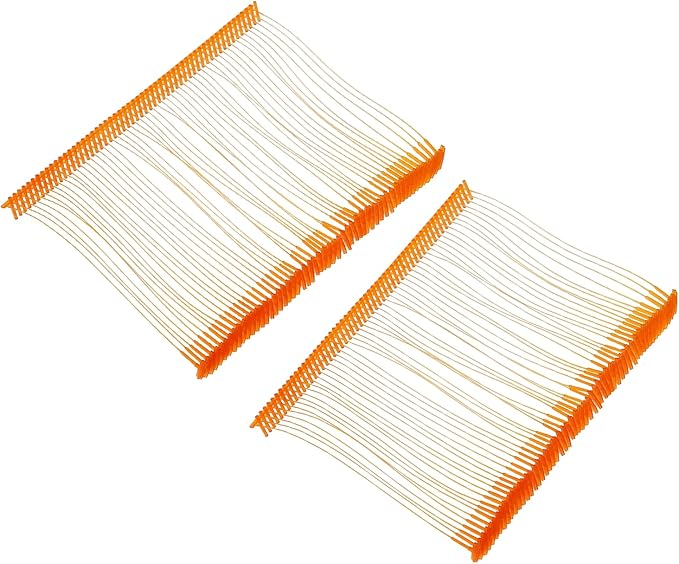 MECCANIXITY Standard Tagging Fasteners,Plastic Regular,Standard Label Gun Price Tagging Barbs for Garment Price Tag Label Tagging Barbs 75mm/3 Inch,Pack of 1000 Orange