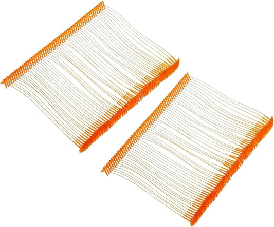 MECCANIXITY Standard Tagging Fasteners,Plastic Regular,Standard Label Gun Price Tagging Barbs for Garment Price Tag Label Tagging Barbs 75mm/3 Inch,Pack of 1000 Orange