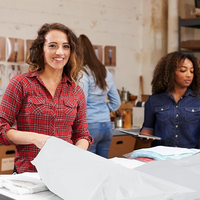 Fuxury Poly Mailers Large 19x24 Inch 100 Pack,Self Adhesive Shipping Bags for Clothing,Heavy Duty Shipping Envelopes Mailers Poly Package Bags for Small Business,Flexible Mailing Bags White