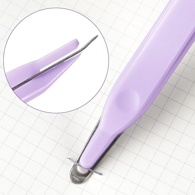 Professional Magnetic Staple Remover Puller Staples Remover Staple Removal Tool for School Office Home 3 Pack (Blue, Pink, Purple)
