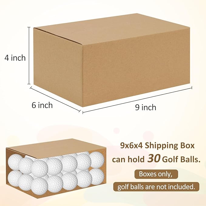 Eupako 9x6x4-Small-Shipping-Boxes-30-Pack-Brown-Corrugated-Box-Mailers, Cardboard Boxes for Packaging Small Business, Mailing