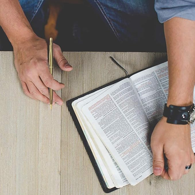 Cambond Ballpoint Pens Fancy Pens - Black Ink Bulk Pens 1.0 mm Medium Point Retractable Metal Pen Comfortable Writing for Men Women Police Uniform Office Business, 10 Pack (Champagne Gold)