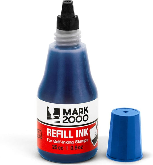 Self-Inking Refill Ink - Blue - 25cc (0.9oz)