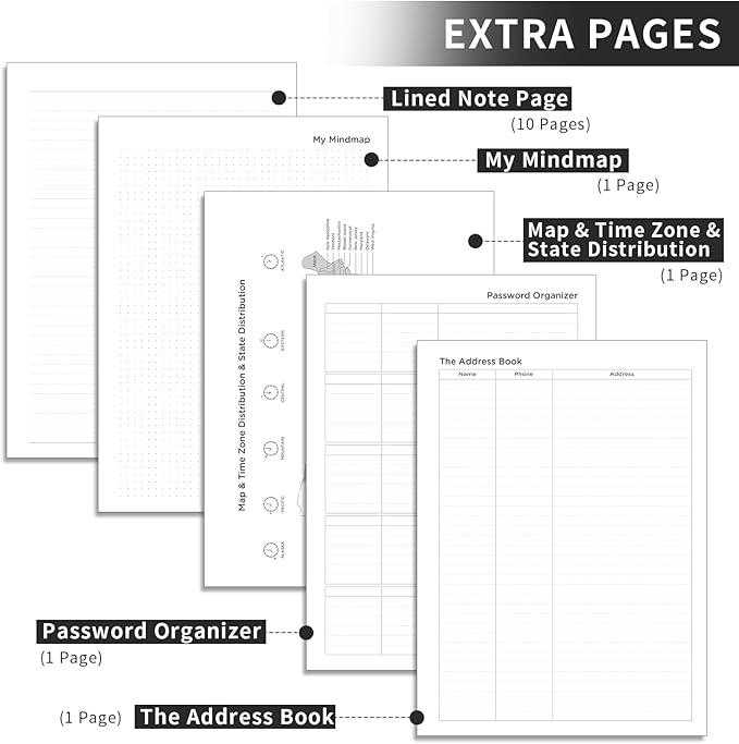 AHGXG 2026 Planner, Weekly and Monthly, Large A4 8.5"x11", Planner 2026-2027, Calendar 15-Months Jan 2026 - Mar 2027, Vegan Leather Softcover, Inner Pocket, Black