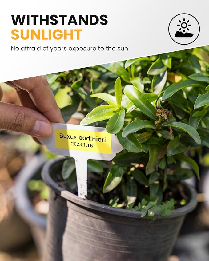 Colorty 18mm Black on Yellow Tape Replace for Brother TZe-641 P-Touch Label Tape 18 mm 0.7 Laminated TZe641 for Ptouch PTD400 PTD410 PT-E300 PT-E560BTVP Edge Label Maker Refills 3/4 Inch, 6 Pack