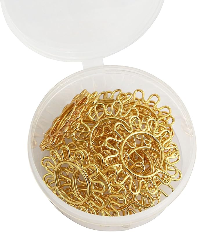 Sunflower Shape Paper Clip yyangz 20PCS Cute Sunflower Bookmark Marking Document Organizing Clip