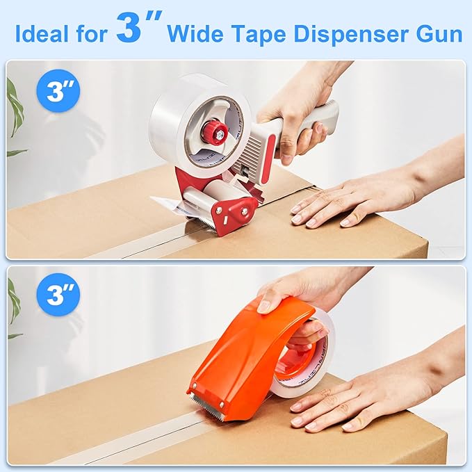 JARLINK Clear Packing Tape (24 Rolls), Heavy Duty Packaging Tape for Shipping Packaging Moving Sealing, 2.7mil Thick, 1.88 inches Wide, 60 Yards Per Roll, 1440 Total Yards